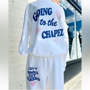 White 'Going to the Chapel' Lounge Set